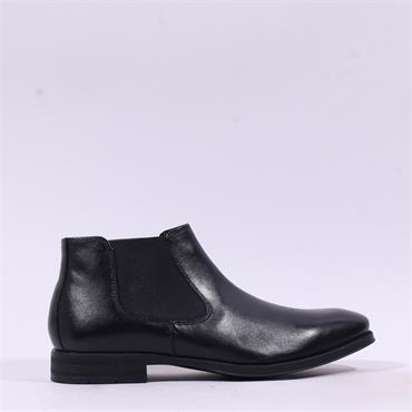 Salamander Laubach Low Cut Chelsea Boot - Black Leather